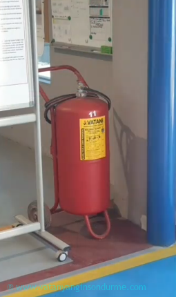 25 kg'l�k Yang�n T�p� ( Tekerlekli )
