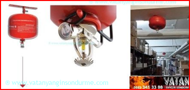 6 kg Tozlu Tavan Tipi Otomatik Sprinklerli Yang�n T�p� - Vatan Grup