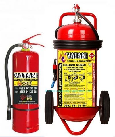 50 KG'lik Arabali Yangin T�p� �esitleri Satisi ve Fiyatlari